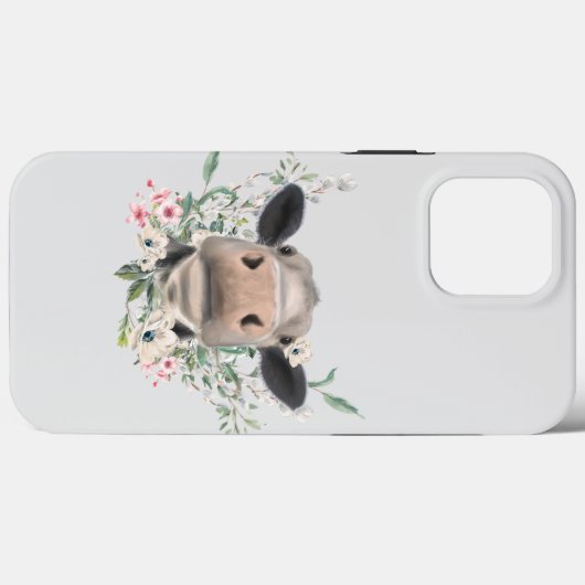 Blume Küssen, graues Zuchttier Case-Mate iPhone Hülle (Rückseite (Horizontal))