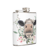 Blume Küssen, graues Zuchttier Flachmann (Rechts)