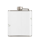 Blume Küssen, graues Zuchttier Flachmann (Rückseite)