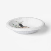 Blume Küssen, graues Zuchttier Pappteller (Gewinkelt)