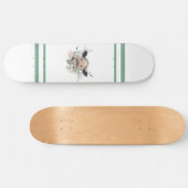 Blume Küssen, graues Zuchttier Skateboard (Horizontal)