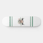 Blume Küssen, graues Zuchttier Skateboard (Horizontal)