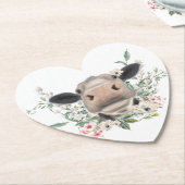 Blume Küssen, graues Zuchttier Untersetzer (angewinkelt)