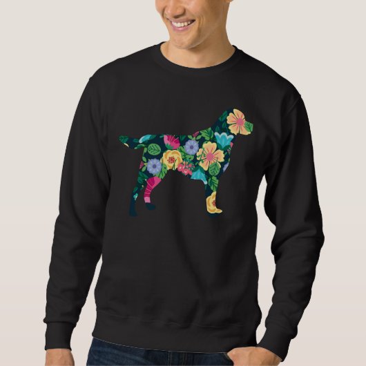 Blume Labrador Sweatshirt (Vorderseite)