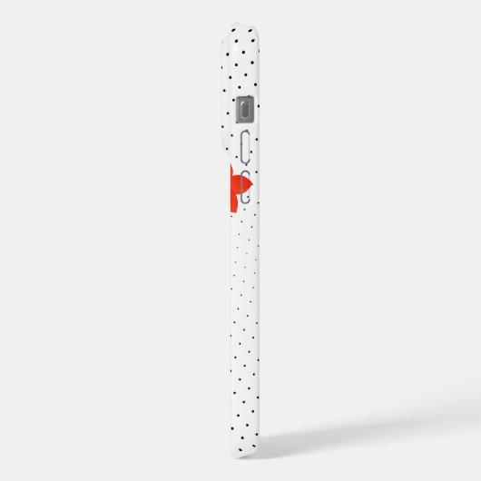 Blume Lady - Black Retro Edition iPhone Hülle (Linke Seite)