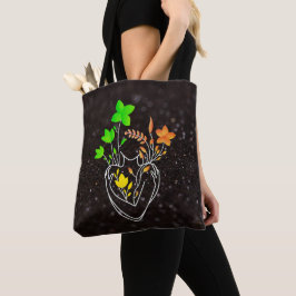 Blume Lady - farbenfrohe Day Dark Mix Edition Tasche