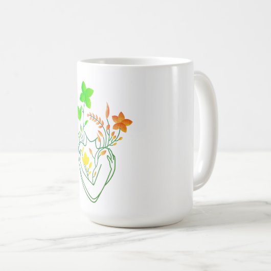 Blume Lady - Retro Color Edition Kaffeetasse (VorderseiteRechts)