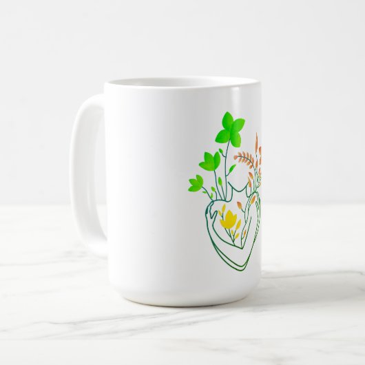 Blume Lady - Retro Color Edition Kaffeetasse (Vorderseite Links)