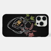 Blume Lady - Retro Dark Edition iPhone Hülle (Rückseite (Horizontal))