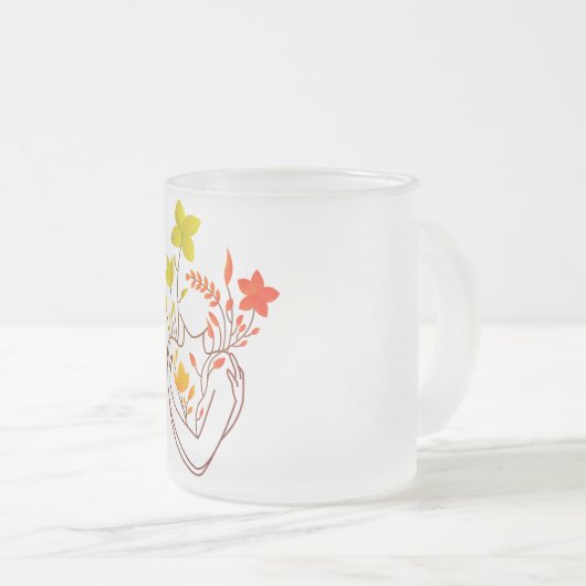 Blume Lady - Retro Edition Mattglastasse (VorderseiteRechts)