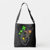 Blume Lady - Retro Mix Edition Crossbody Bag Tragetaschen Mit Langen Trägern (Rückseite)