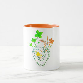 Blume Lady - Retro Orange Edition Tasse