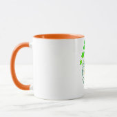 Blume Lady - Retro Orange Edition Tasse (Links)
