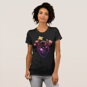 Blume Lady - Venus Black Edition T - Shirt (Vorne ganz)