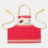 Blume Ladybug Schürze (Vorderseite)