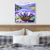 Blume Landschaft Digitale Kunst Leinwanddruck (Insitu (Schlafzimmer))