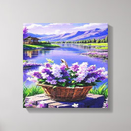 Blume Landschaft Digitale Kunst Leinwanddruck