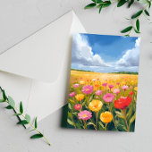 Blume Landschaftsbild Postkarte