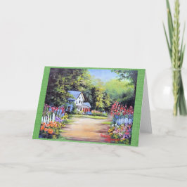 BLUME LANE Country Zuhause auf Schmutzweg Grußwage Dankeskarte