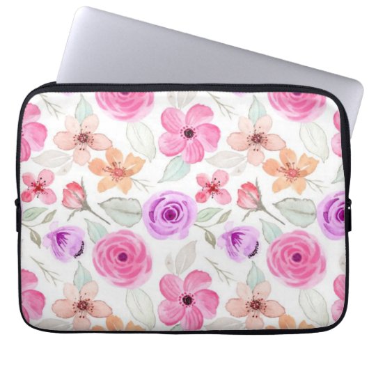 Blume Laptopschutzhülle (Vorderseite)