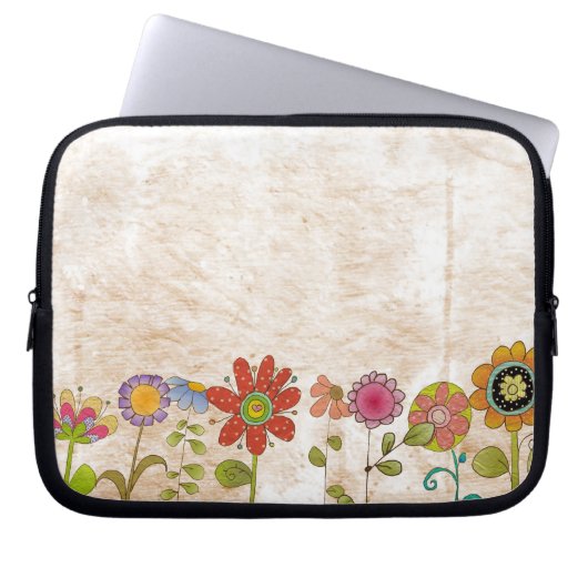 Blume Laptopschutzhülle (Vorderseite)