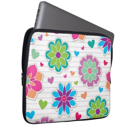 Blume Laptopschutzhülle (Vorne Rechts)