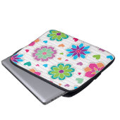 Blume Laptopschutzhülle (Vorne Knopf)