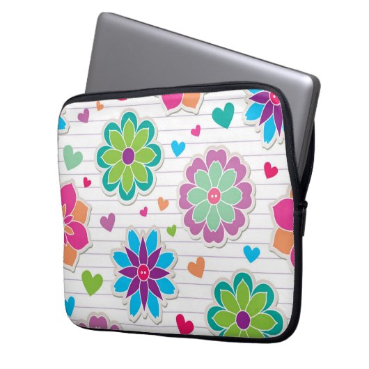 Blume Laptopschutzhülle (Vorderseite Links)