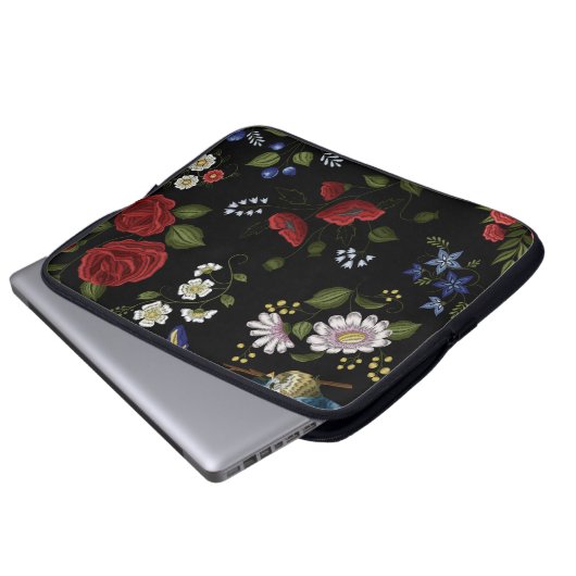 Blume Laptopschutzhülle (Vorne Knopf)