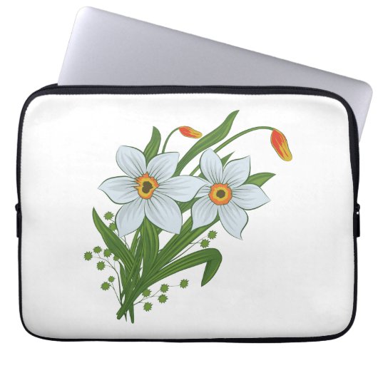 Blume Laptopschutzhülle (Vorderseite)