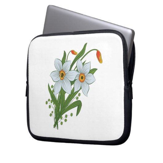 Blume Laptopschutzhülle (Vorderseite Links)