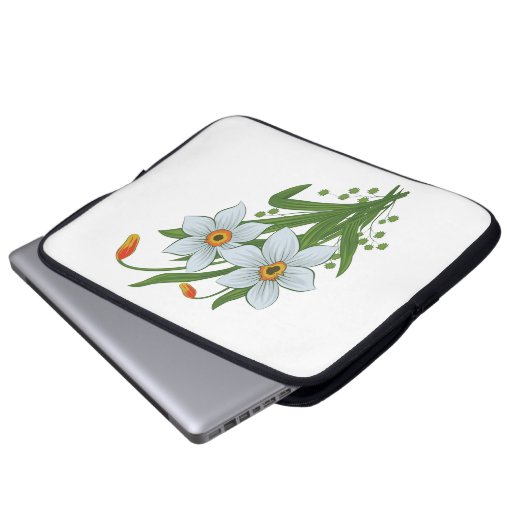 Blume Laptopschutzhülle (Vorne Knopf)