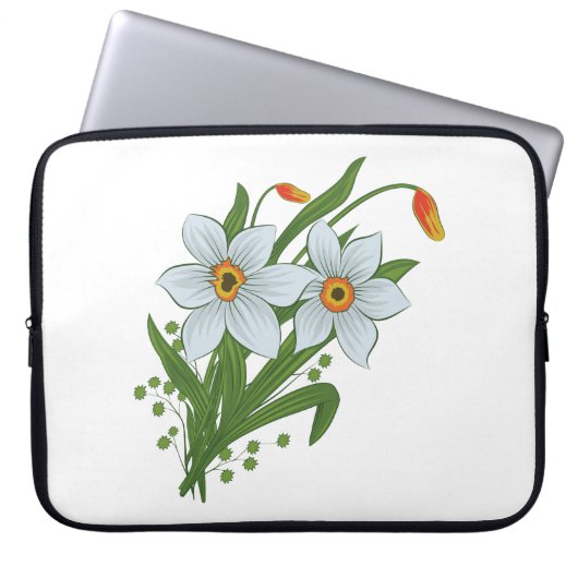 Blume Laptopschutzhülle (Vorderseite)