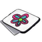 Blume Laptopschutzhülle (Vorne Knopf)