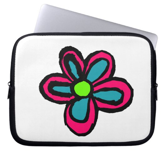 Blume Laptopschutzhülle (Vorderseite)