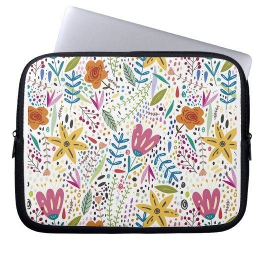 Blume Laptopschutzhülle (Vorderseite)