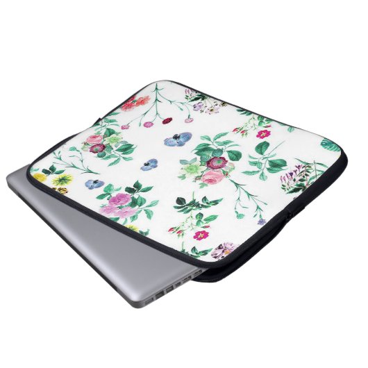 Blume Laptopschutzhülle (Vorne Knopf)