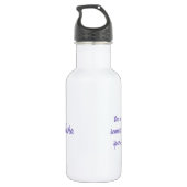 Blume Larkspur Edelstahlflasche (Rückseite)