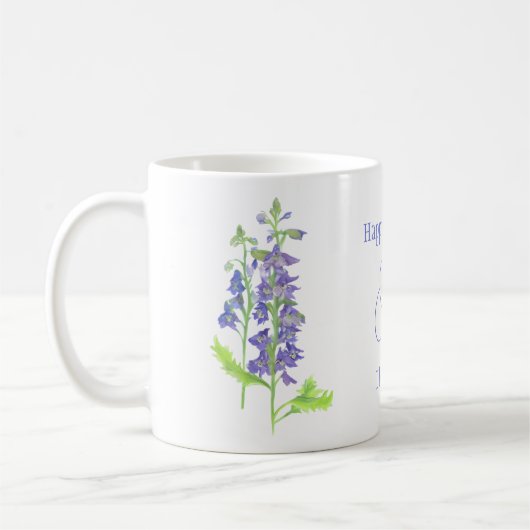 Blume Larkspur Kaffeetasse (Links)
