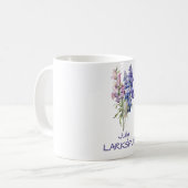 Blume Larkspur Tasse Juli (Vorderseite Links)