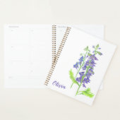 Blume Larkspur Wasserfarbenplaner Juli Planer (Anzeige)