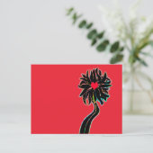 Blume "Lass It Grow" Postkarte (Stehend Vorderseite)