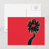 Blume "Lass It Grow" Postkarte (Vorne/Hinten)