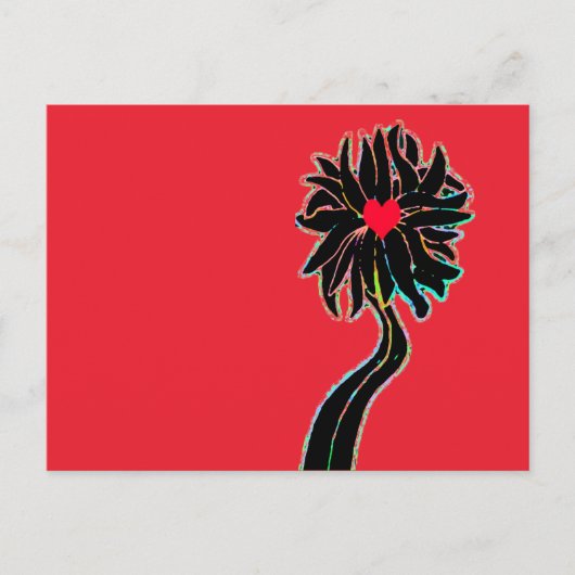 Blume "Lass It Grow" Postkarte (Vorderseite)