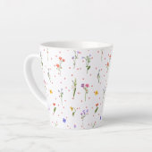 Blume Latte Tasse (Linke Ecke)