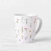 Blume Latte Tasse (Rechte Ecke)
