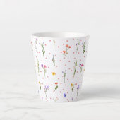 Blume Latte Tasse (Vorderseite)