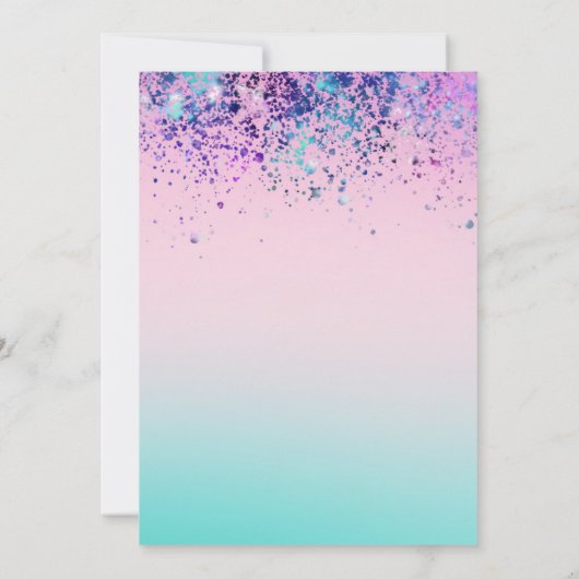 Blume Lavendel Hochzeitsfeiern Einladung (Rückseite)