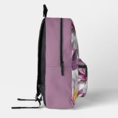 Blume Lavendel Weißer Rucksack (Links)