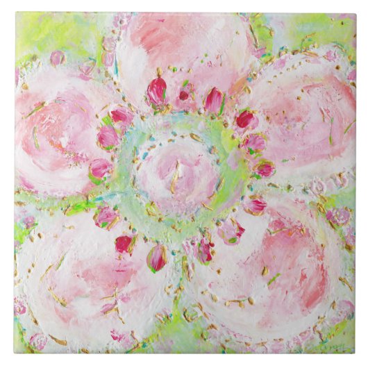 Blume Le Printemps Fliese (Vorderseite)